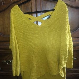 Express cross back sweater
